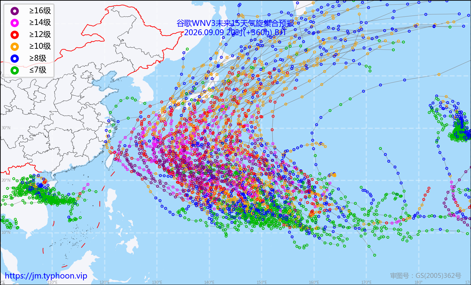 WNV3集合预报示意图